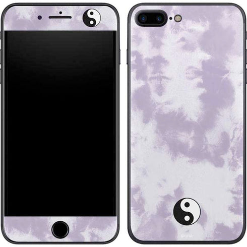 Purple and White Tie Dye iPhone 8 Plus Skin