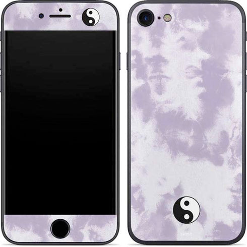 Purple and White Tie Dye iPhone 8 Skin
