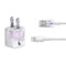 Purple and White Tie Dye iPhone Charger (5W USB) Skin