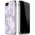 Purple and White Tie Dye iPhone SE (2nd & 3rd Gen) Clear Case