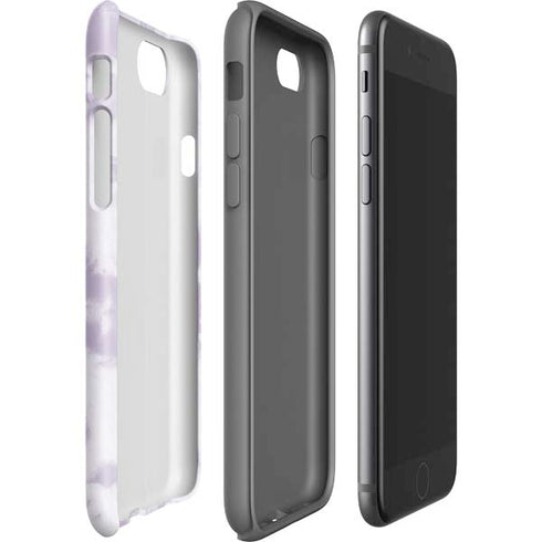 Purple and White Tie Dye iPhone SE (2nd & 3rd Gen) Pro Case