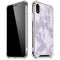 Purple and White Tie Dye iPhone XR Clear Case