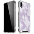 Purple and White Tie Dye iPhone XR Clear Case