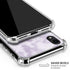 Purple and White Tie Dye iPhone XR Clear Case