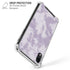 Purple and White Tie Dye iPhone XR Clear Case