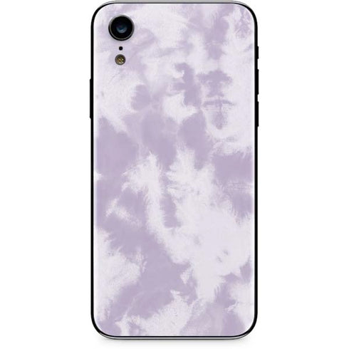 Purple and White Tie Dye iPhone XR Skin
