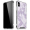 Purple and White Tie Dye iPhone XS Max Clear Case