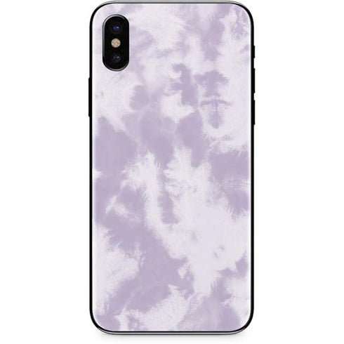 Purple and White Tie Dye iPhone XS Max Skin