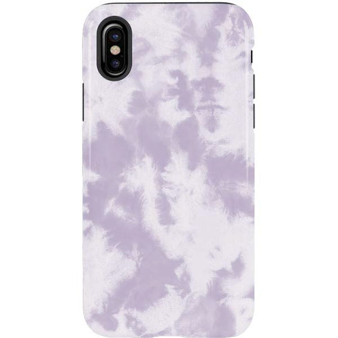 Purple and White Tie Dye iPhone XS Pro Case
