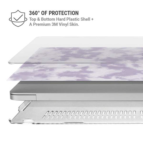 Purple and White Tie Dye MacBook Air 13in M1 (2021) Case plus Skin