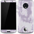 Purple and White Tie Dye Moto G6 Skin