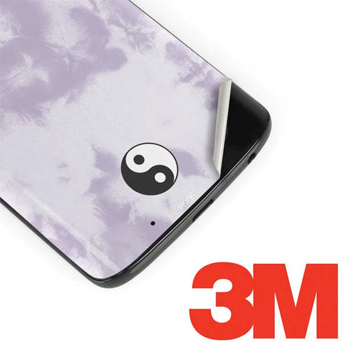 Purple and White Tie Dye Moto G6 Skin
