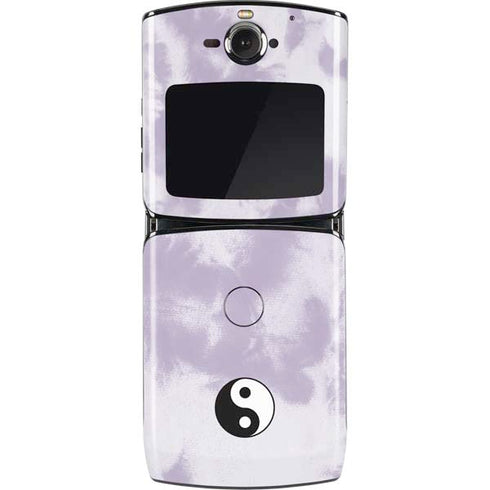 Purple and White Tie Dye Motorola RAZR Skin