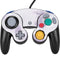 Purple and White Tie Dye Nintendo GameCube Controller Skin