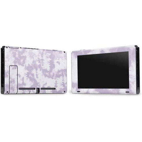 Purple and White Tie Dye Nintendo Switch Bundle Skin