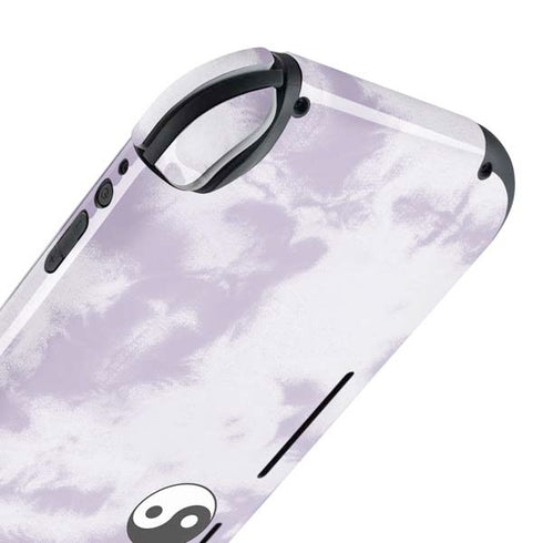 Purple and White Tie Dye Nintendo Switch Lite Skin