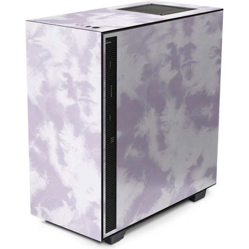 Purple and White Tie Dye NZXT H510 Compact ATX Mid-Tower Case Skin