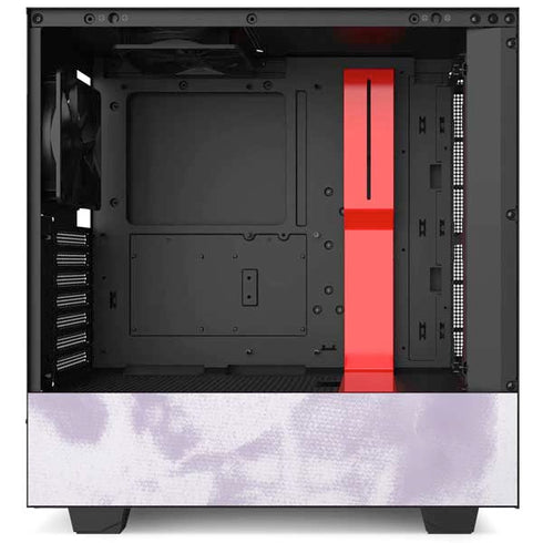 Purple and White Tie Dye NZXT H510 Compact ATX Mid-Tower Case Skin