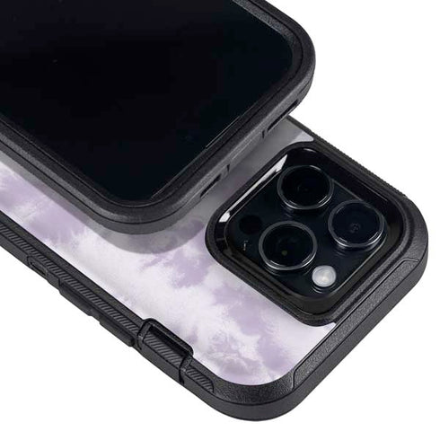 Purple and White Tie Dye Otterbox Defender iPhone Skin