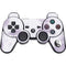 Purple and White Tie Dye PS3 Dual Shock wireless controller Skin