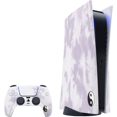 Purple and White Tie Dye PS5 Bundle Skin