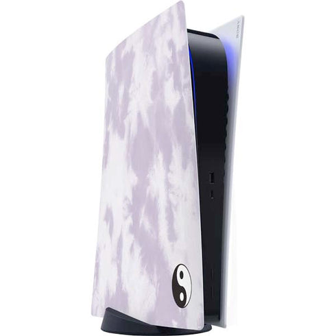 Purple and White Tie Dye PS5 Digital Edition Console Skin