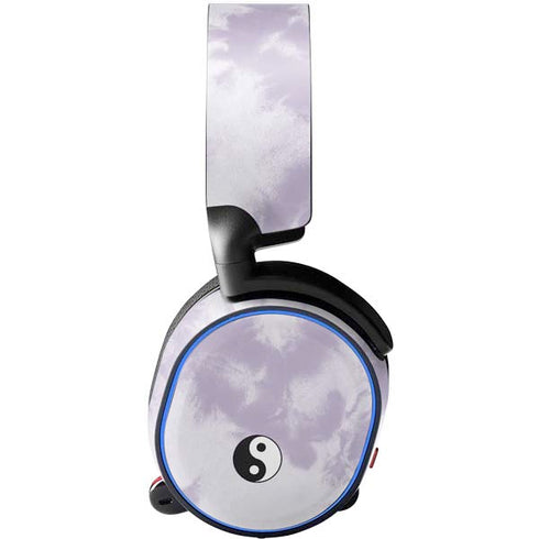 Purple and White Tie Dye SteelSeries Arctis 3 Skin