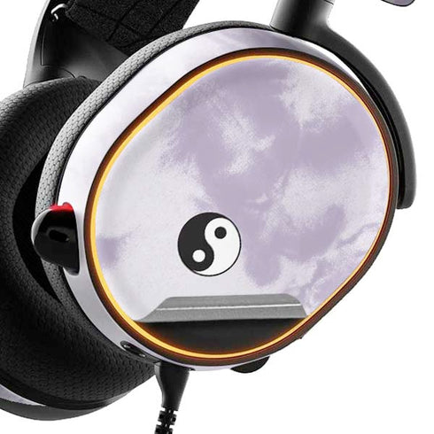 Purple and White Tie Dye SteelSeries Arctis 3 Skin