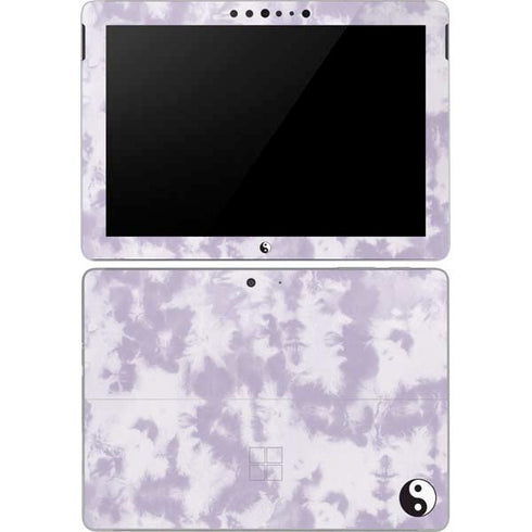 Purple and White Tie Dye Surface Go Skin