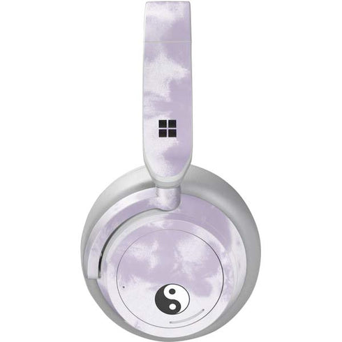 Purple and White Tie Dye Surface Headphones Skin