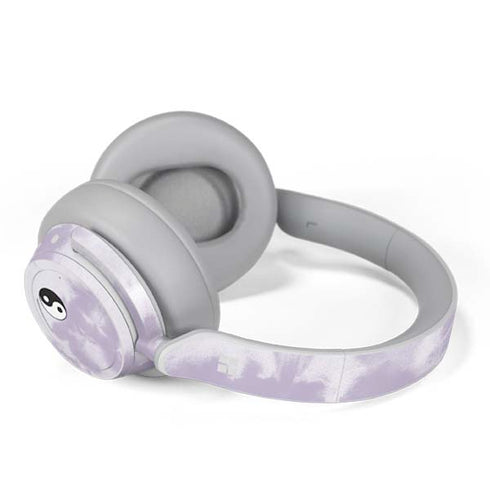 Purple and White Tie Dye Surface Headphones Skin