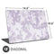 Purple and White Tie Dye Universal Laptop 18in (14.6 x 10.6in) Skin
