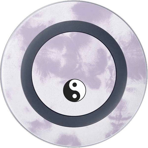 Purple and White Tie Dye Wireless Charger Skin