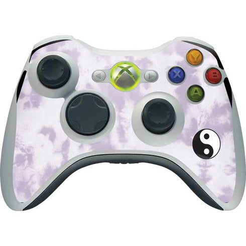 Purple and White Tie Dye Xbox 360 Wireless Controller Skin