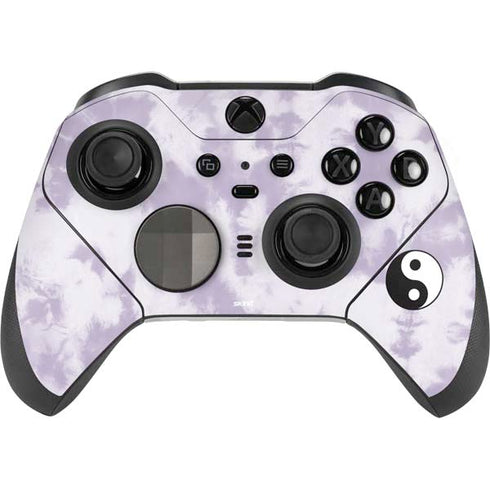 Purple and White Tie Dye Xbox Elite Wireless Controller Series 2 Skin