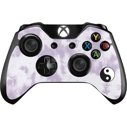 Purple and White Tie Dye Xbox One Controller Skin