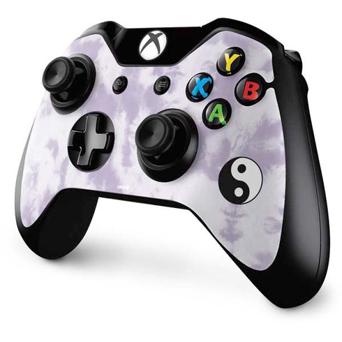 Purple and White Tie Dye Xbox One Controller Skin