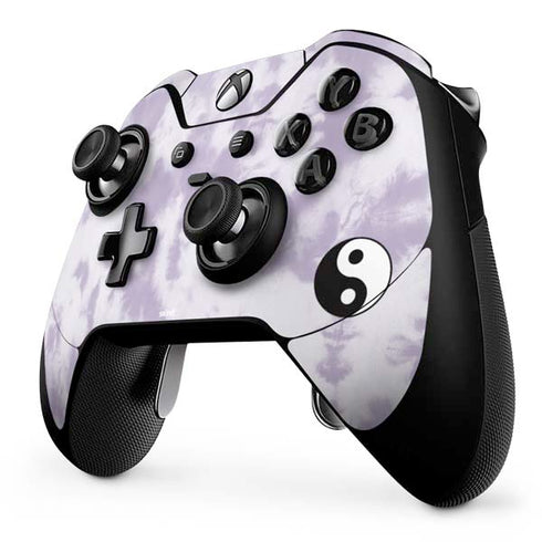 Purple and White Tie Dye Xbox One Elite Controller Skin