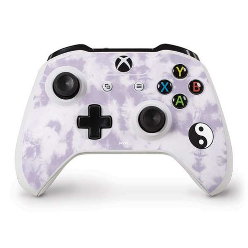 Purple and White Tie Dye Xbox One S Controller Skin