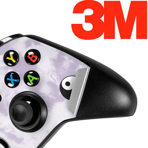 Purple and White Tie Dye Xbox One X Controller Skin