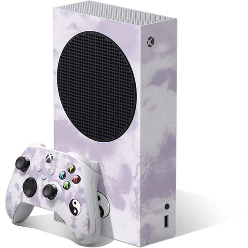 Purple and White Tie Dye Xbox Series S Bundle Skin