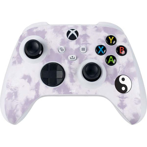 Purple and White Tie Dye Xbox Series S Controller Skin