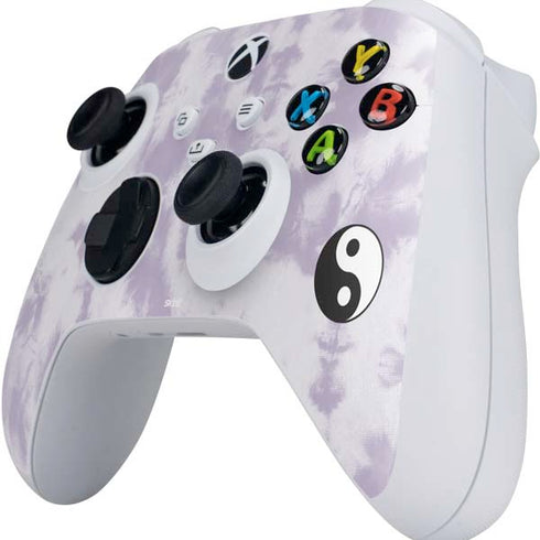 Purple and White Tie Dye Xbox Series S Controller Skin