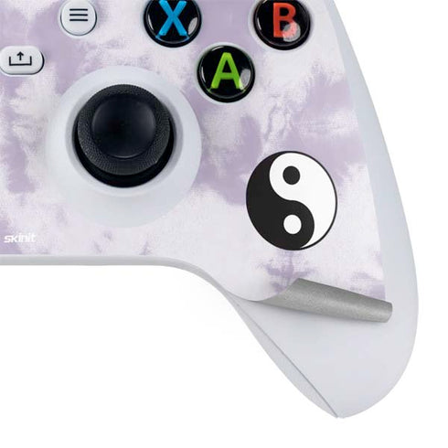Purple and White Tie Dye Xbox Series S Controller Skin