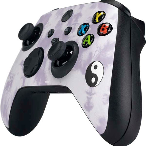 Purple and White Tie Dye Xbox Series X Controller Skin