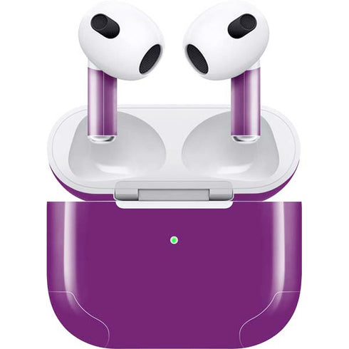 Purple Solid Apple AirPods (3rd Gen 2021) Skin