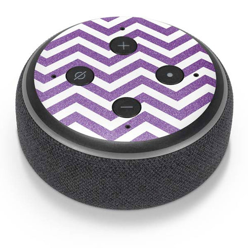 Purple Chevron Amazon Echo Dot Skin