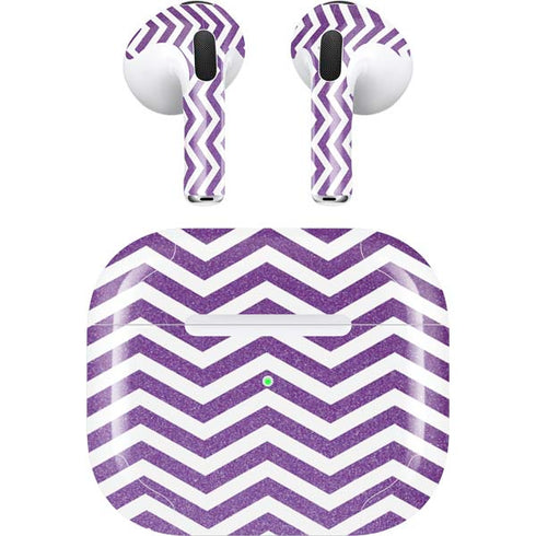 Purple Chevron Apple AirPods (3rd Gen 2021) Skin