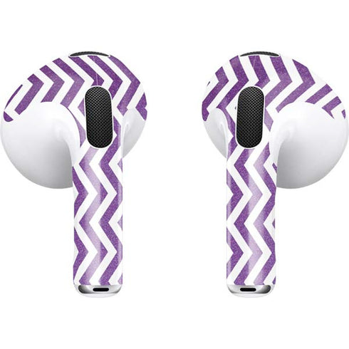 Purple Chevron Apple AirPods (3rd Gen 2021) Skin