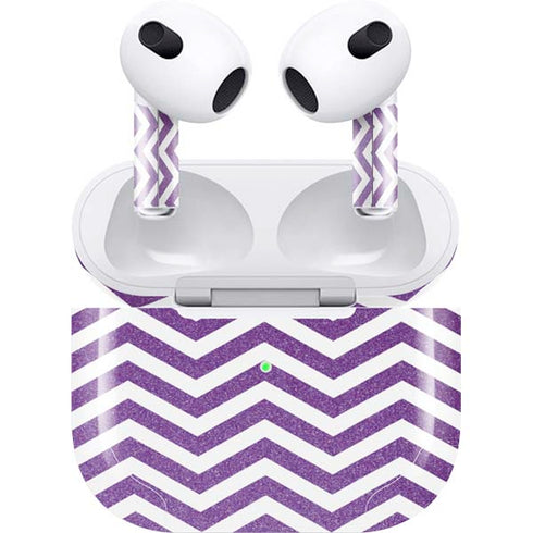 Purple Chevron Apple AirPods (3rd Gen 2021) Skin